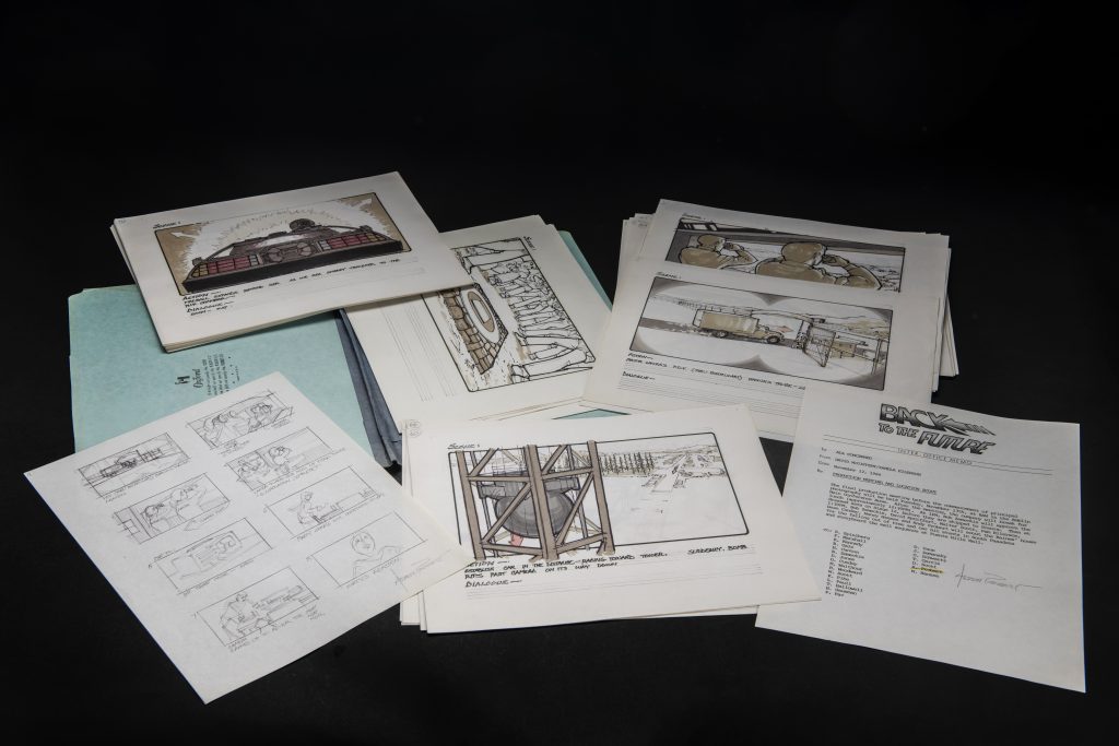 Lo storyboard del finale originale del film, dettaglio 1