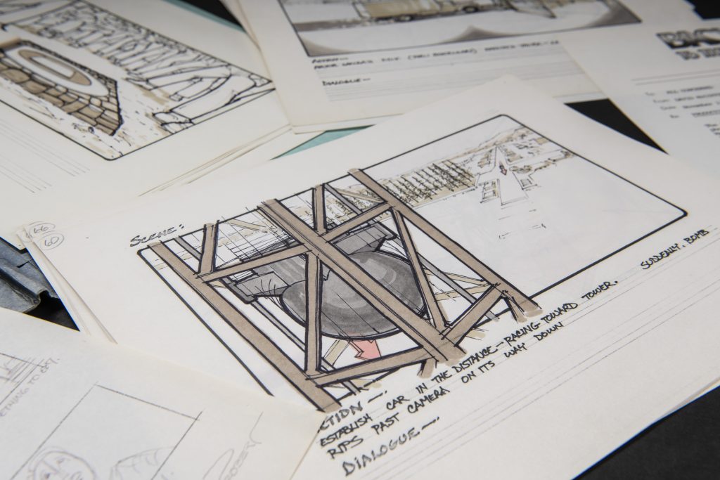 Lo storyboard del finale originale del film, dettaglio 2