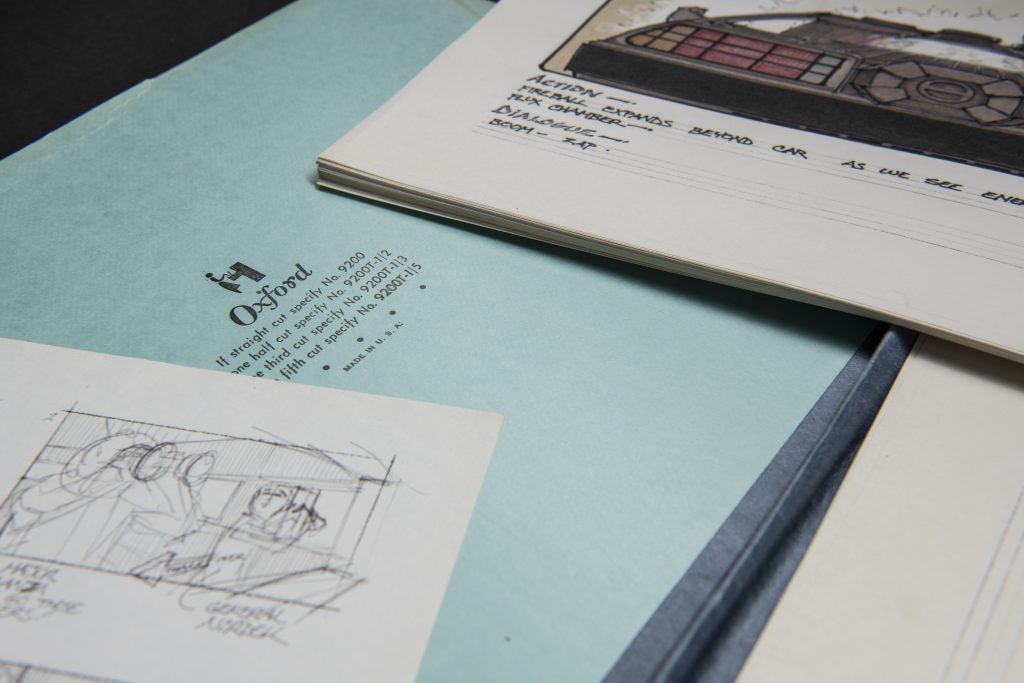 Lo storyboard del finale originale del film, dettaglio 4